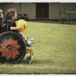 Dominic with his one to one at sports day