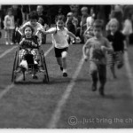Dominic in the toddler race