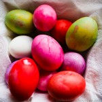 Dyed Easter eggs