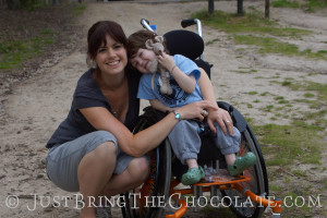 Renata and Dominic wheelchair bravo racer